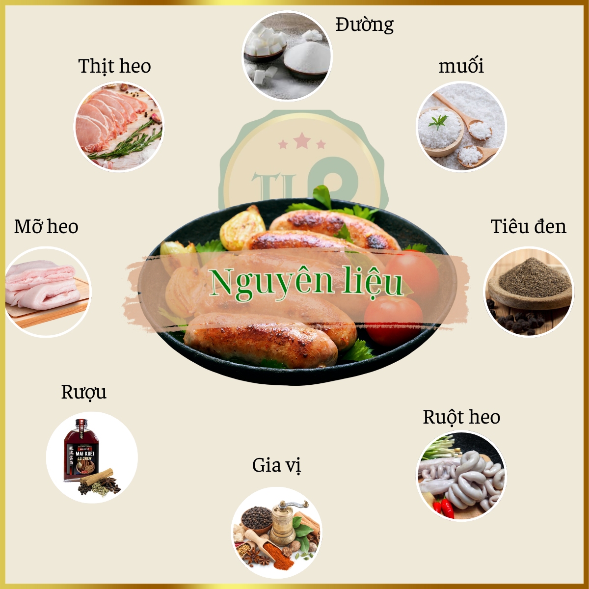 LẠP XƯỞNG HEO TÂN LỘC PHÁT - BỊCH 500G