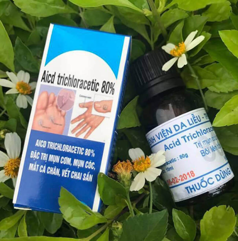 Chấm Mụn Cóc Tại Nhà Hết Mụn Mắt Cá Mụn Cơm Acid-Trichloracetic 80% - Chai 15ml