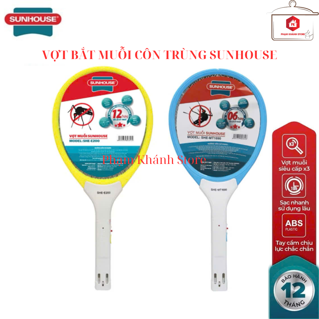 Vợt Muỗi Sunhouse Hàng Chính Hãng