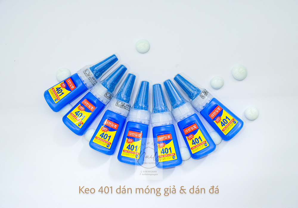Keo 401 dán móng, dán charm (Chai)