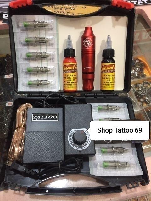 Bộ Combo hộp máy xăm đa năng Pen Dragonhawk V1 ( phát màu máy Shop còn )