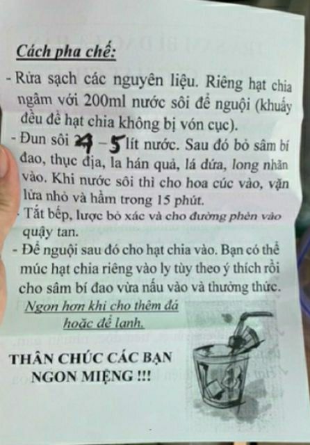 [HCM]Trà Sâm Bí Đao La Hán Nấu 5L Nước