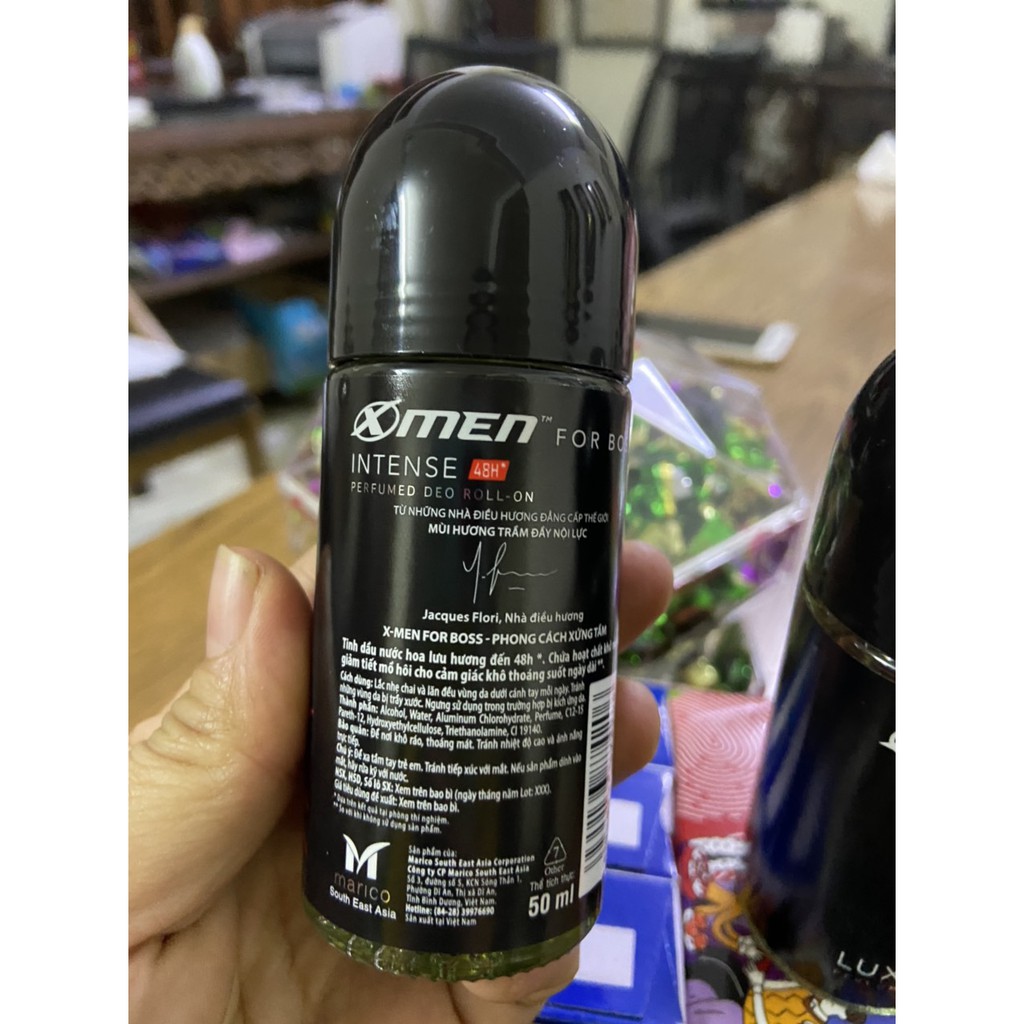Lăn khử mùi nam X-Men For Boss Intense 50ml
