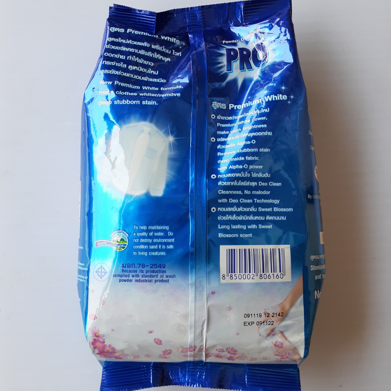 Bột giặt trắng sạch PRO Thái Lan 1kg