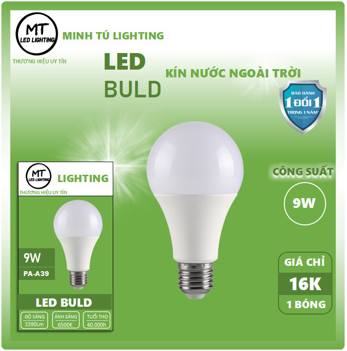 Bóng đèn LED BULB kín nước 3w đến 12w