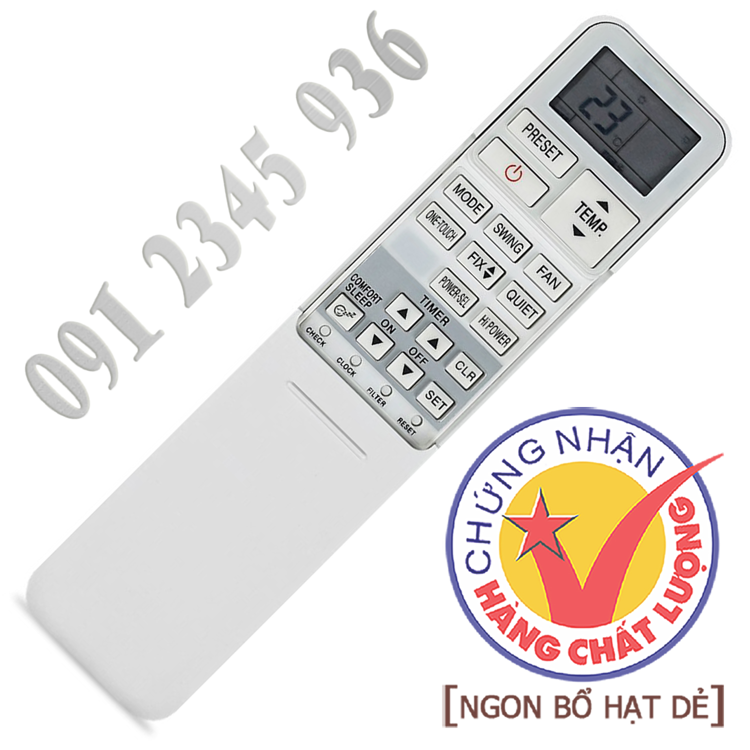 Điều khiển TOSHIBA [HÀNG ĐẸP] cho điều hòa. (Mẫu số 6)
