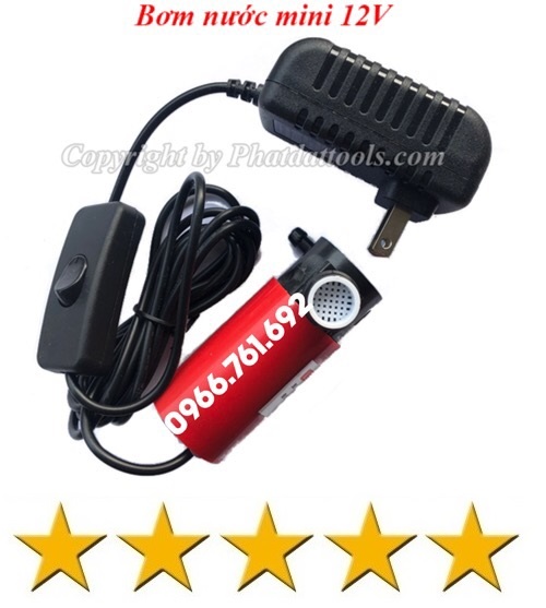 Bơm nước 12V mini bơm nước cắt rãnh tường