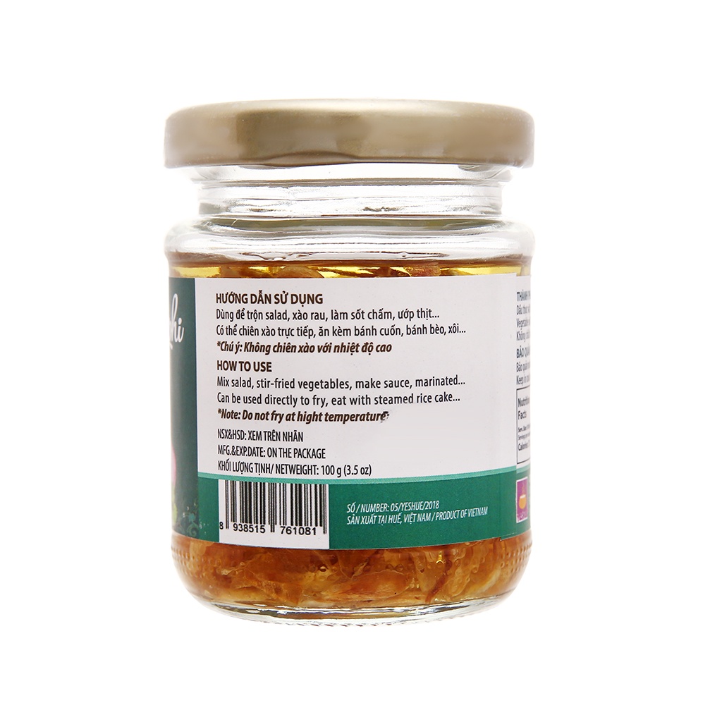Dầu điều phi Yeshue hũ 100g