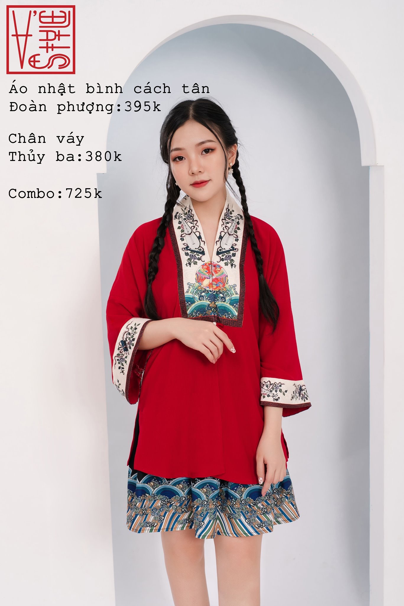 Áo Nhật Bình cách tân Đoàn phượng