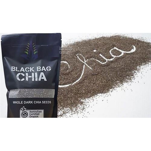 Hạt chia đen úc black bag chia 500gr date mới