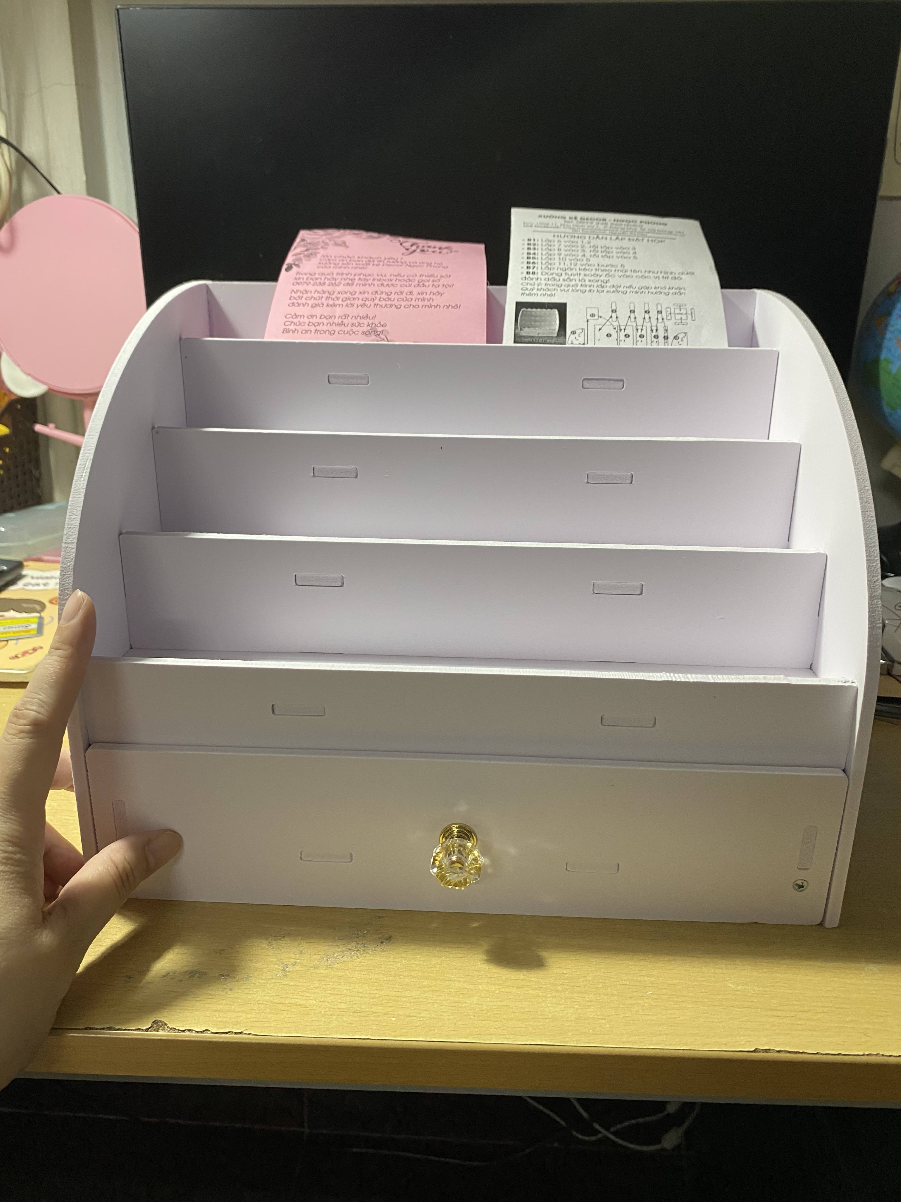 Kệ để sơn làm nail, sơn móng tay để bàn K32