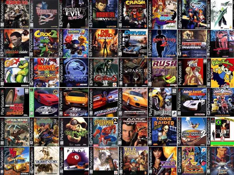 combo 5 đĩa ps1