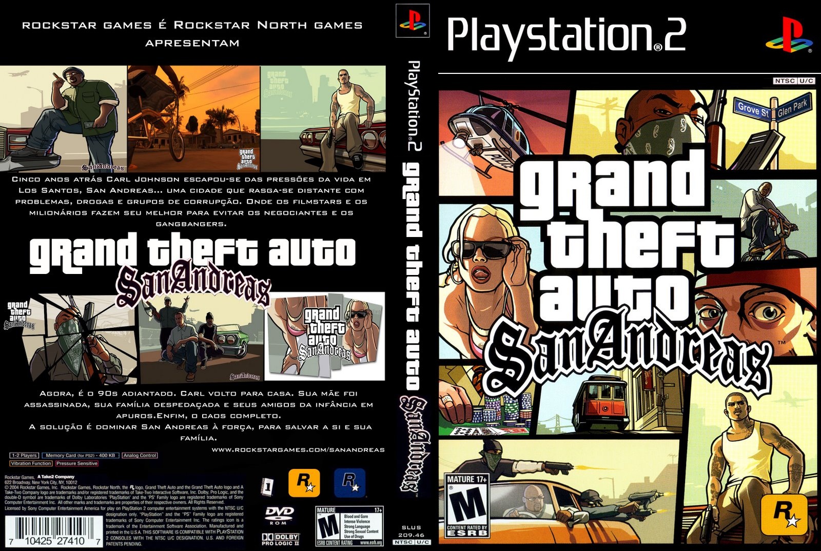 Đĩa game PS2 GTA: San Andreas (Cướp đường phố 2) 10 đĩa tặng 1