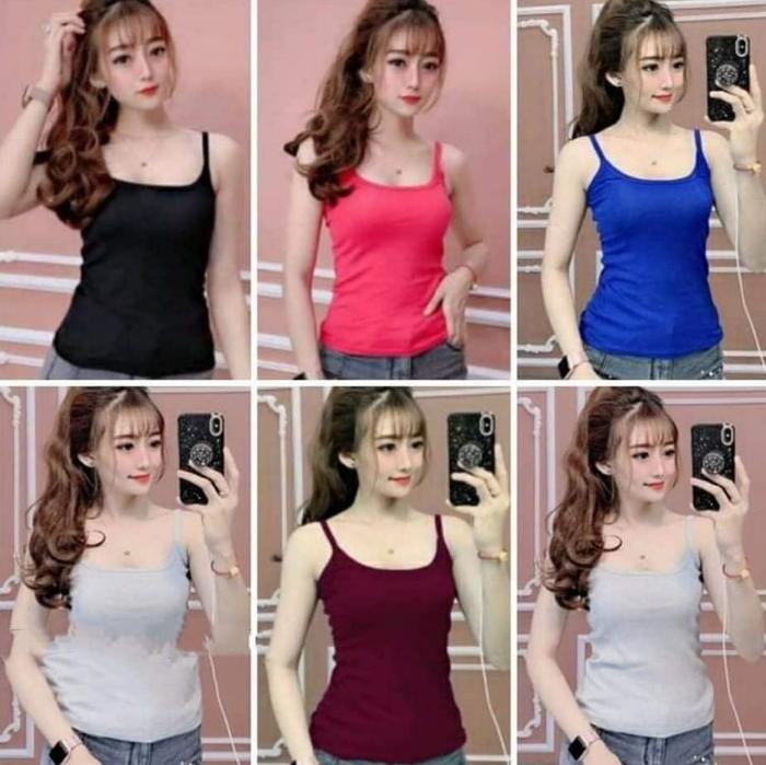 Áo thun hai dây nữ - áo thun ôm nữ 2 dây