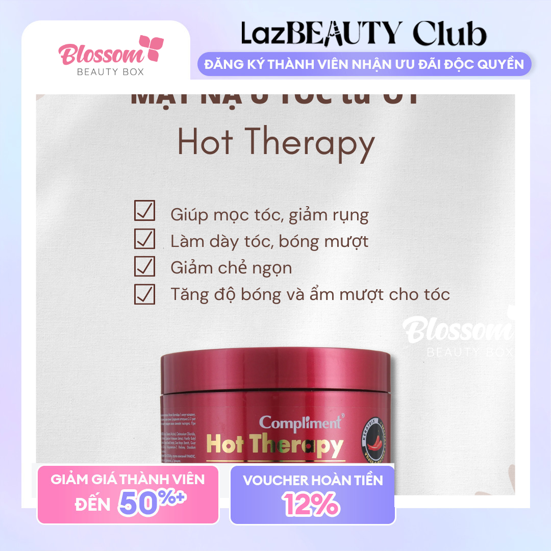 Ủ tóc giúp mọc tóc giảm rụng HOT THERAPY Compliment 500ML