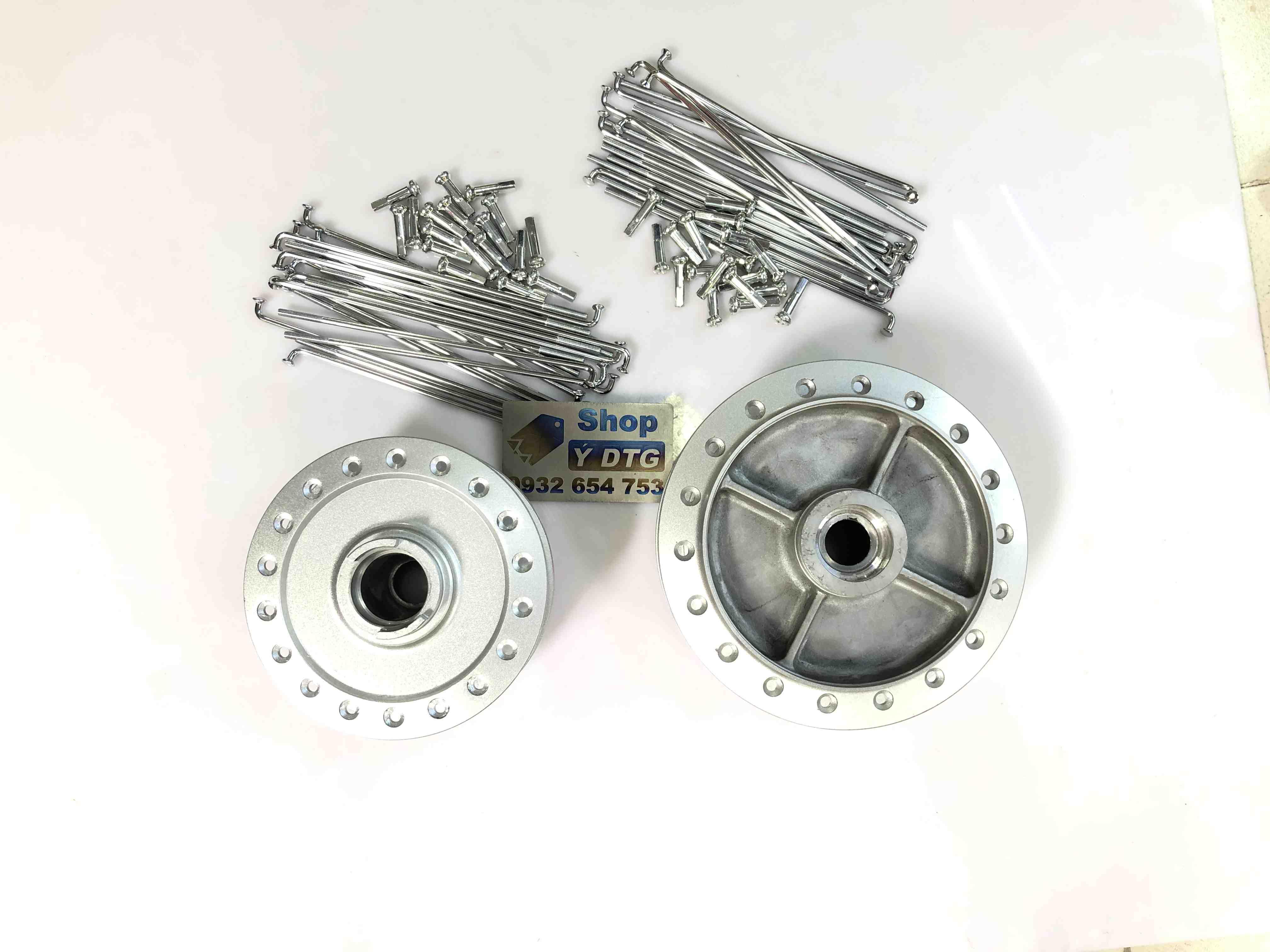 Cặp đùm wave s110 có căm mạ crom