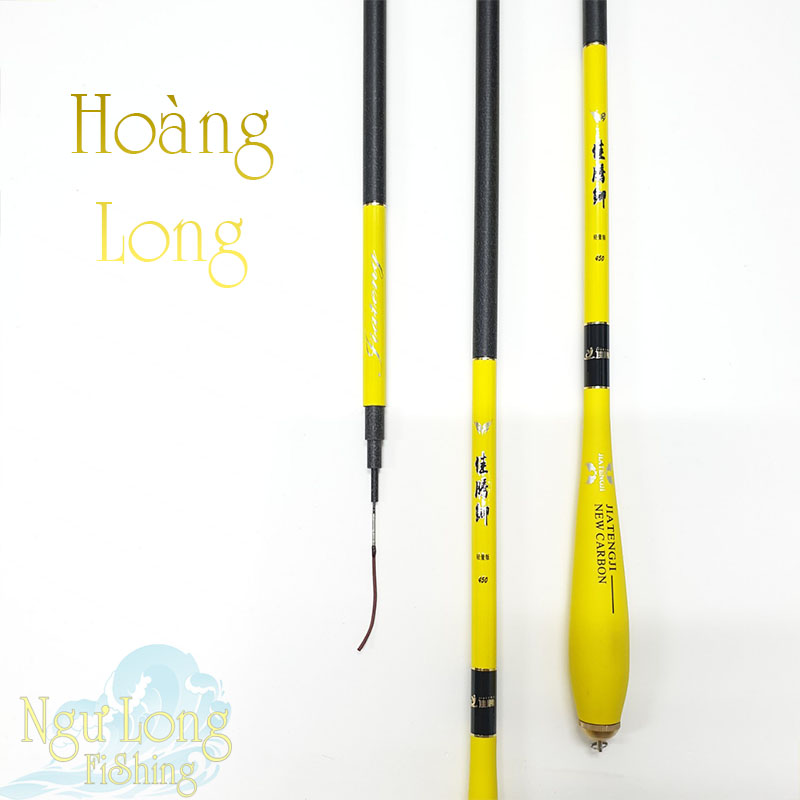 Cần câu tay carbon Hoàng Long 3H đủ size - cần câu tay, cần câu đơn, câu đài, thu gọn 116cm