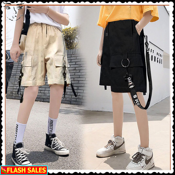 BÁO GIÁ QUẦN SHORT KAKI LƯNG THUN NỮ GIORNO MIMOSA MÀU XANH ĐEN C38 | Shopee Lazada Sendo Tiki mới nhất 40 💖 ẢNH THẬT+VIDEO QUAY 💖 Quần Short túi hộp unisex phối dây nam nữ chất kaki dầy co giãn, Quần đùi Thun Kaki co dãn màu đen và be trơn ống rộng 3 size(m-xl)