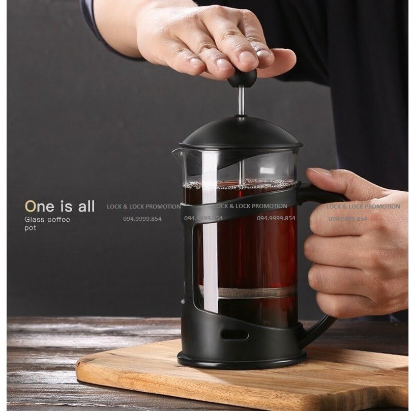 Bình Pha Cà Phê Kiểu Pháp Dung Tích 800ml Lock&Lock LLG018