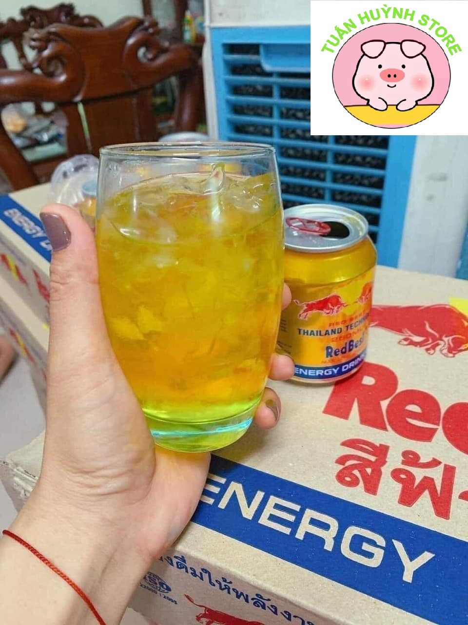 Nước tăng lực Red Best (không phải Red bull) 24 lon/ thùng