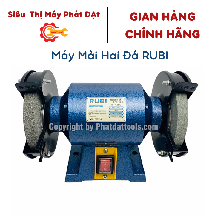 Máy Mài 2 Đá RUBI HP-125D