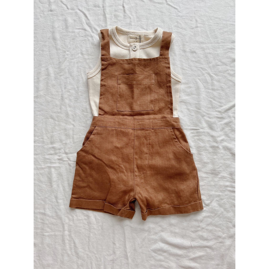 Summer Singlet Rib Bodysuit Macro & Micro (Bodysuit Sát Nách Thun Tăm Trẻ Em)