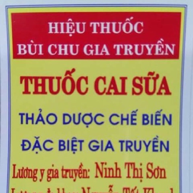 thuốᴄ cai sữa