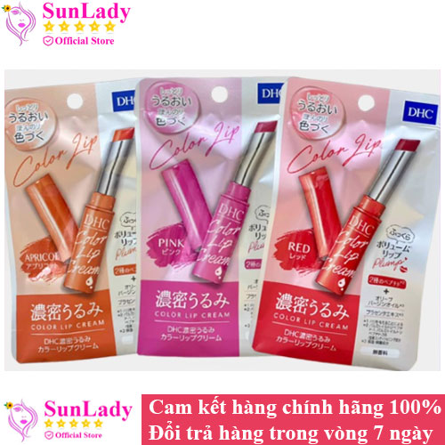 Review son dưỡng DHC Color Lip Cream của Nhật - Son dưỡng môi có màu tốt  nhất