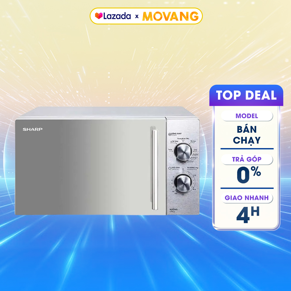 [GIAO TẠI HCM] - Lò vi sóng Sharp R-G227VN-M 20 lít