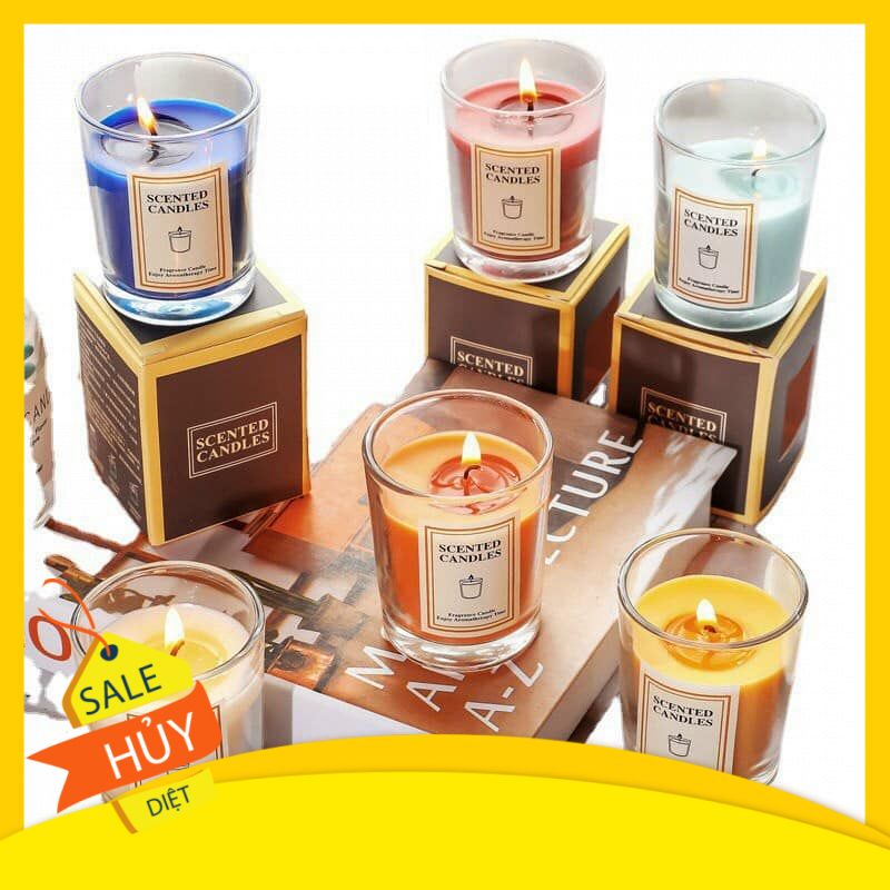 Cốc Nến Thơm Ly Thủy Tinh Scented Candles - Nến Thơm Handmade
