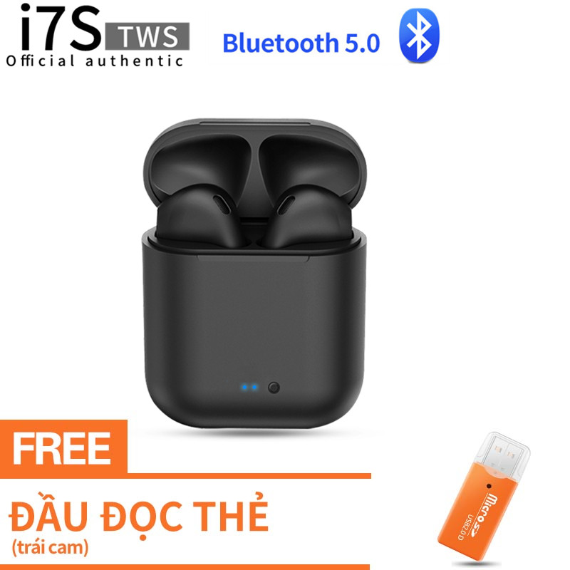 Tai nghe bluetooth khong day mẫu i7s i11 i12, tai nghe không dây buetooth, tai nge bluetooth khong day samsung, tai phone bluetooth sử dụng mọi điện thoại, nghe gọi đàm thoại có mic Tai Nghe Bluetooth I7S - Loại Xịn Không Dây I7S Tws