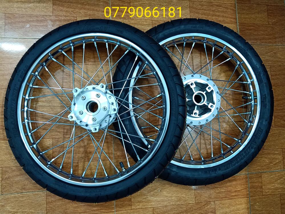 BÁNH CĂM EXCITER 150 ĐÙM SƠN HOẶC ĐÙM MẠ CRÔM NIỀNG UNION FULL VỎ RUỘT BLAZETECH THÁI GẮN VỪA KHÔNG CHẾ