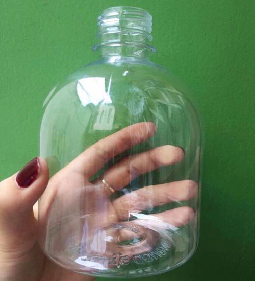 Chai nhựa, hủ nhựa tròn lùn nuôi cá betta 500ML