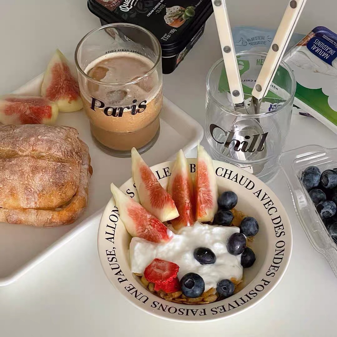 Ly thủy tinh cao cấp Chill Paris Smile chịu nhiệt