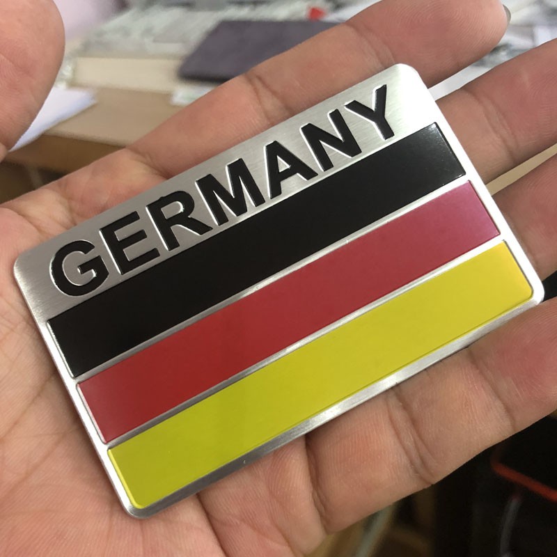 Logo Tem nhôm cờ Đức GERMANY