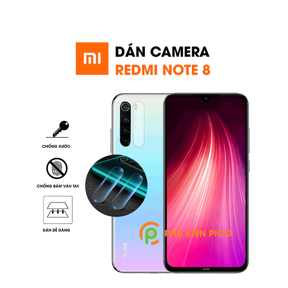Dán camera Xiaomi Redmi Note 8 chống xước bảo vệ camera - Cường lực camera Redmi Note 8