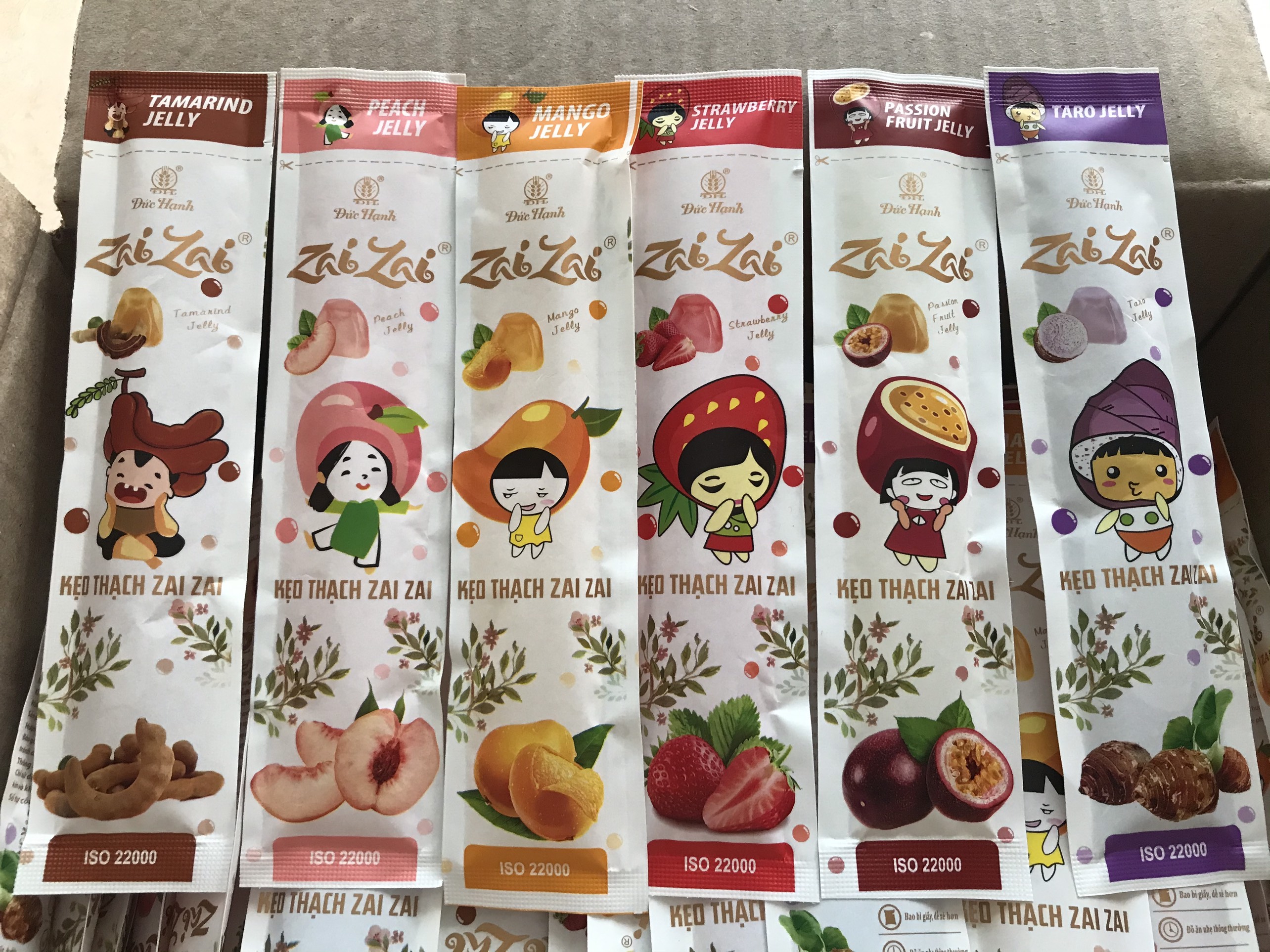[ giòn - zai ] Combo 500g THẠCH HOA QUẢ ZAI ZAI