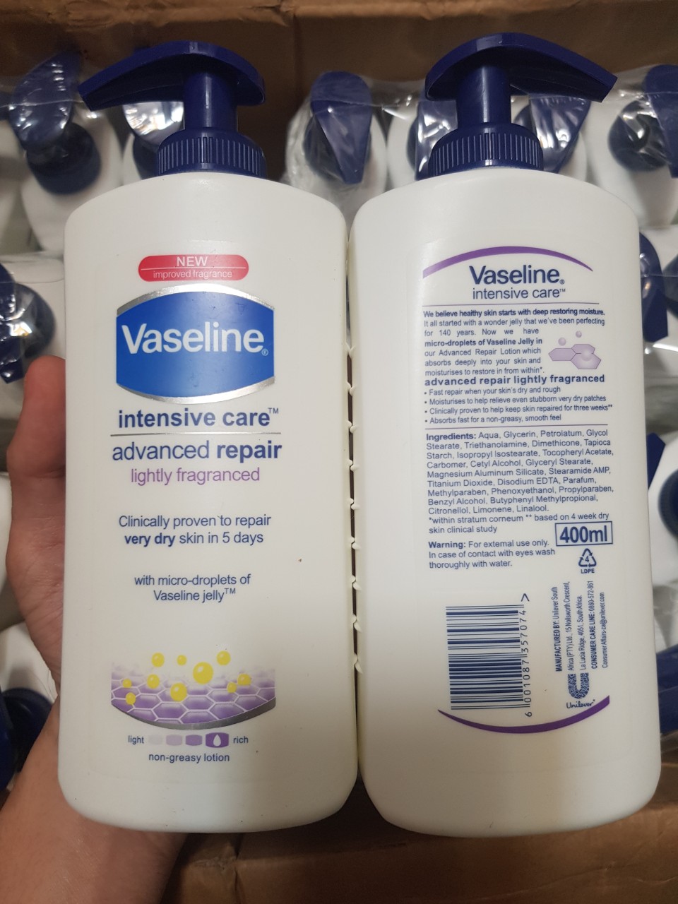 Dưỡng thể chống nắng Vaseline 400ml