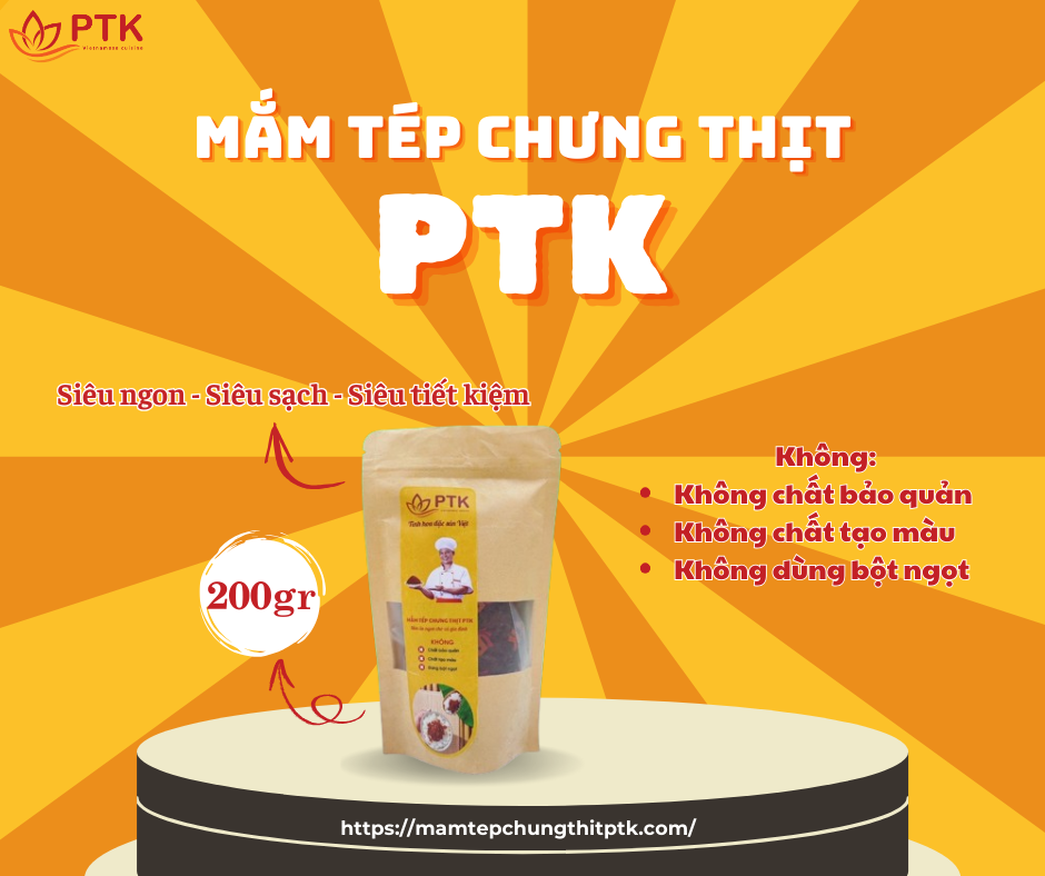 Mắm Tép Chưng Thịt PTK túi 200gr