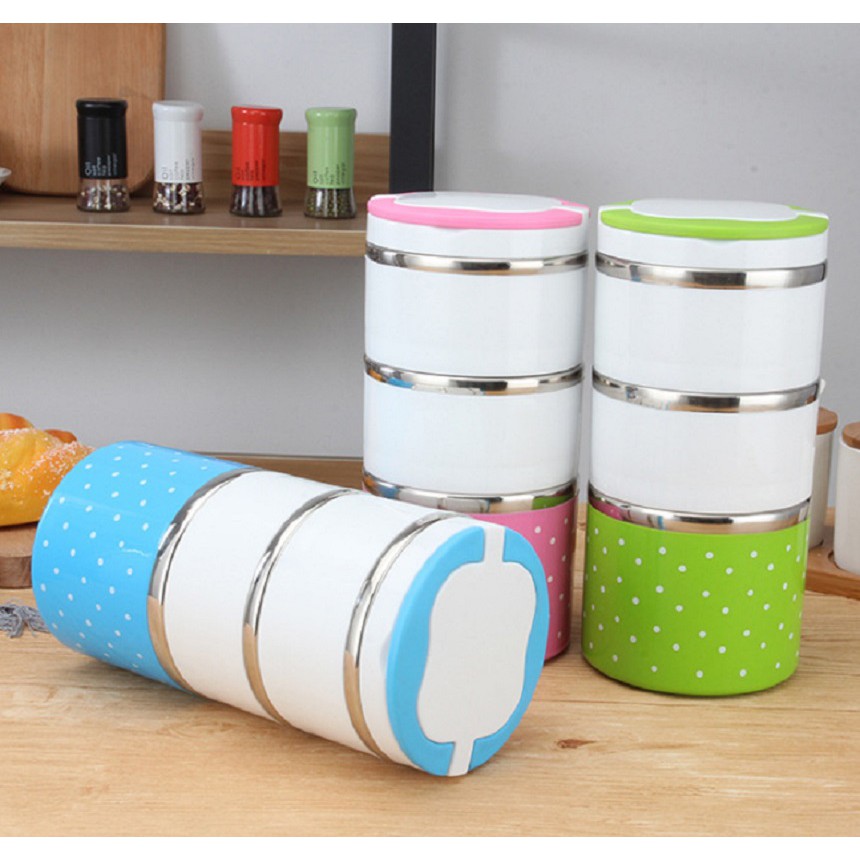 Boxes for rice 3 floor-safety health (polka dots)