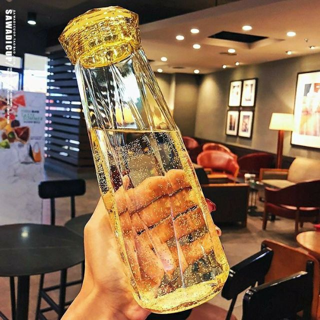 Bình Nước Kim Cương Thủy Tinh 500ml