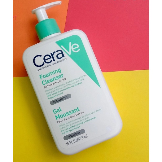 Sữa Rửa Mặt Cerave Foaming Facial Cleanser 236Ml Pháp