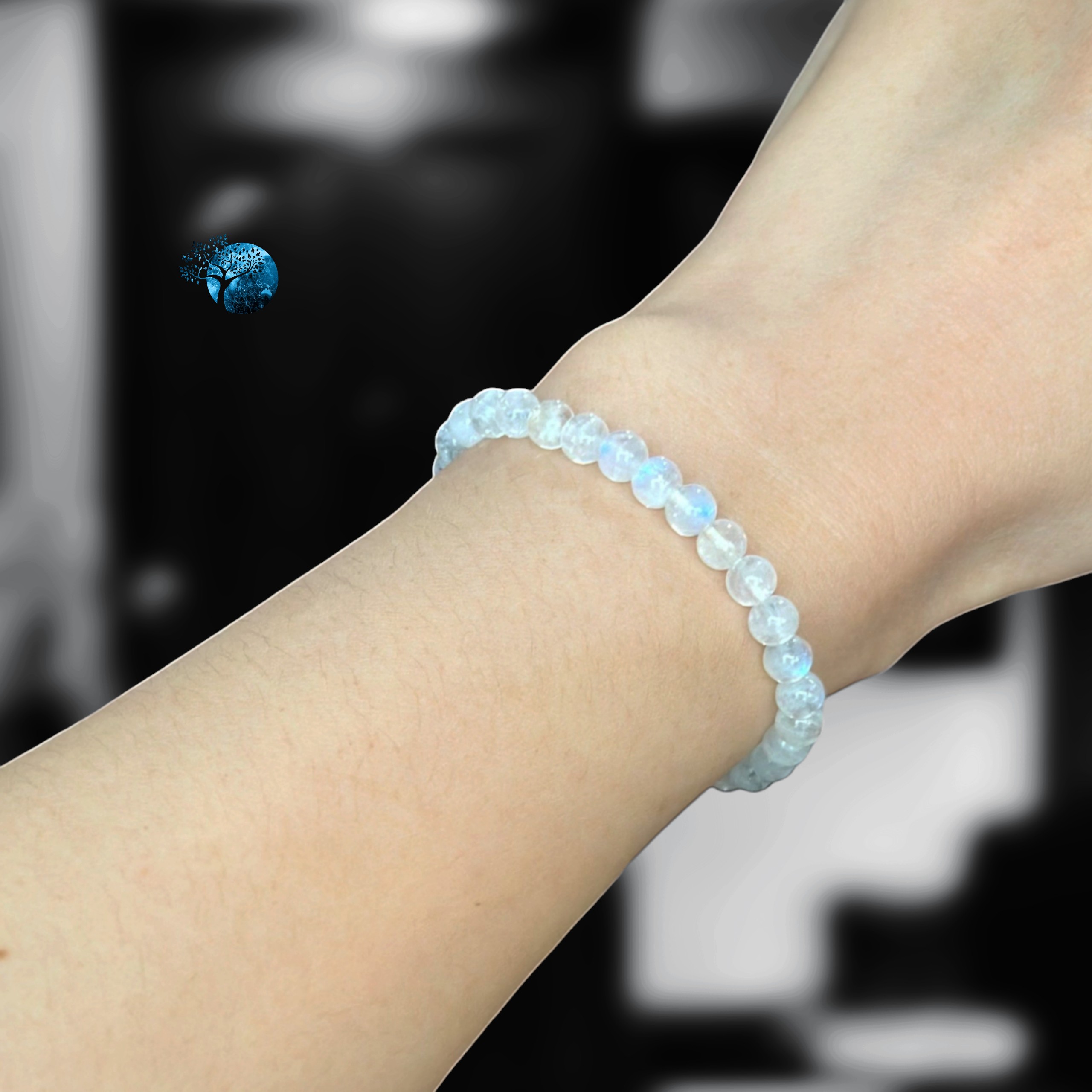 Vòng tay đá mặt trăng 4.5~5mm