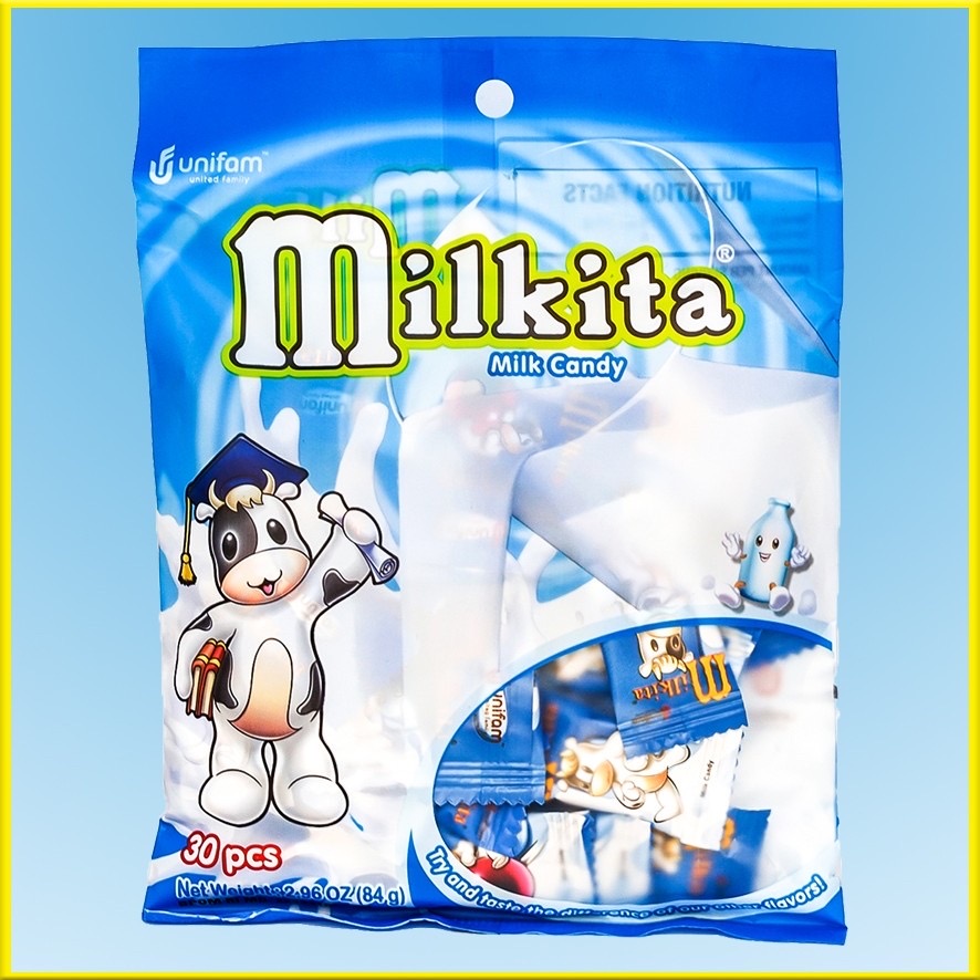 Kẹo sữa bò milkita (socola, dâu, sữa, dưa gang)