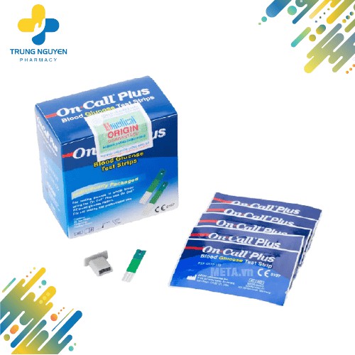 [HCM]Que Thử Đường Huyết On Call Plus Hộp 25 Que