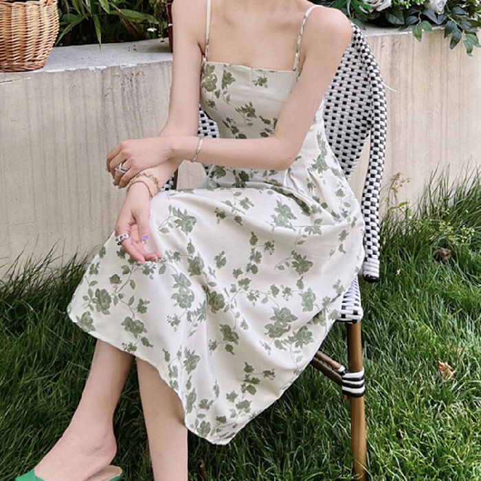 Floral Dress Women's Summer Slim Dress