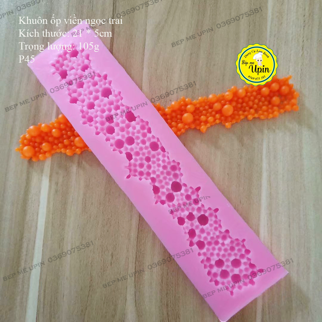 Khuôn silicon ốp viền ngọc trai