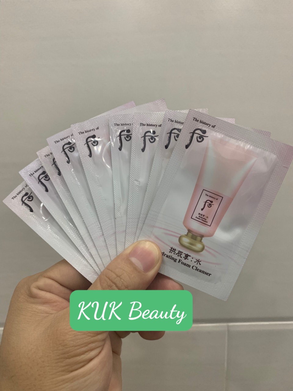 [HCM]Combo 10 sữa rửa mặt Whoo hồng