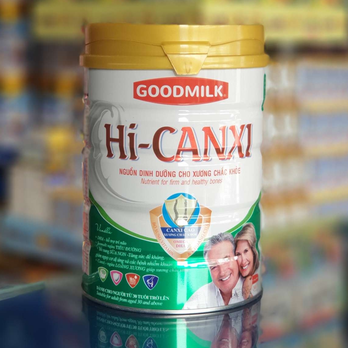 Sữa Bột GoodMilk Hi Can Xi , Bổ sung Canxi, phòng ngừa tiểu đường (900g)