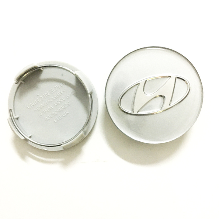 Logo chụp mâm, ốp lazang bánh xe ô tô, xe hơi Hyundai HY-60B kích thước 60mm
